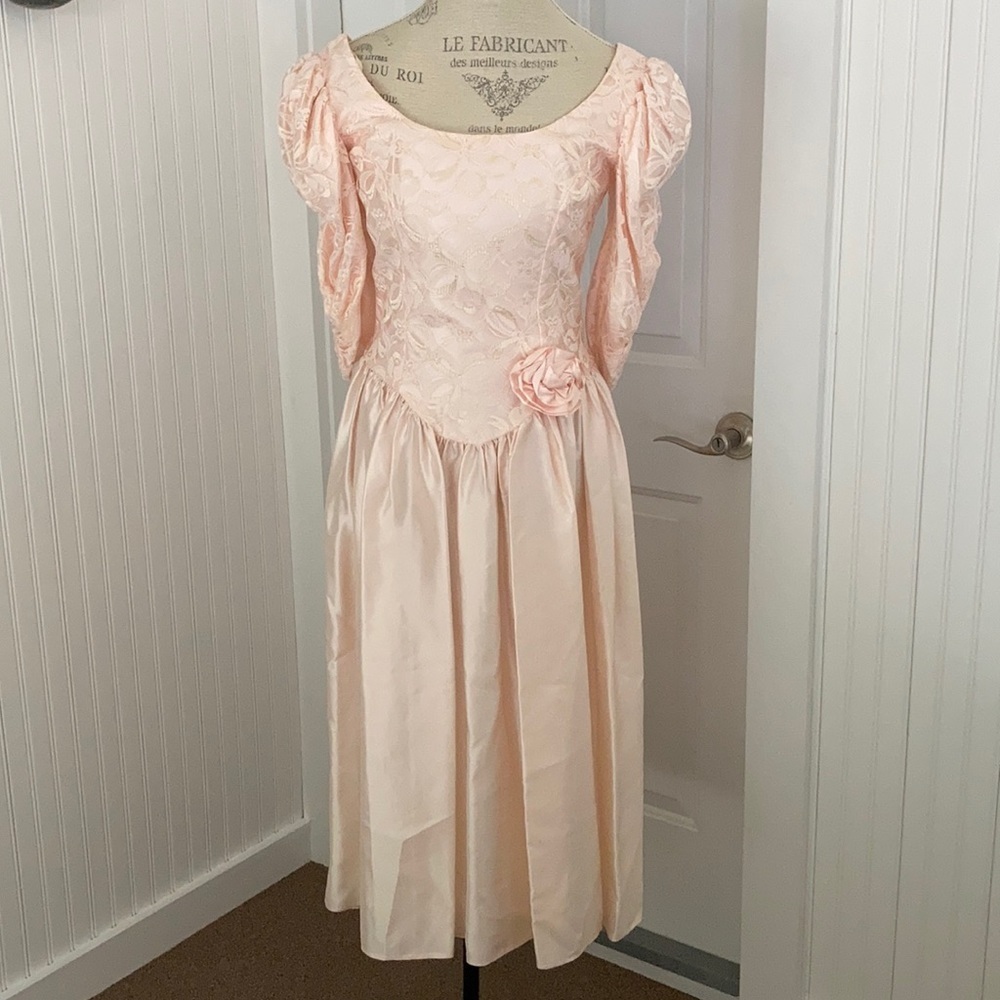 80’s Alfred Angelo bridesmaid dress euc 11/12